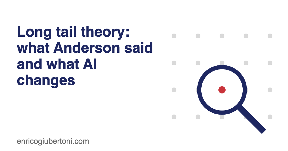 Long tail theory: what Anderson said and what AI changes