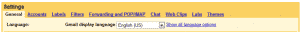 google settings english gmail