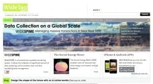 Il sito di Wide Tag nel più recente Restyling