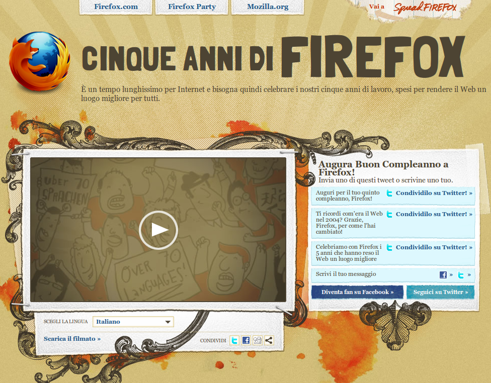 5 anni firefox