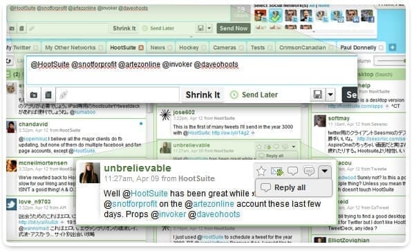 Hootsuite Design: come si presentava Hootsuite nel 2010
