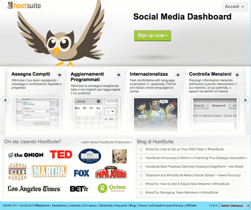 Prova Hootsuite subito