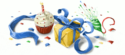 Un Doodle per il nostro compleanno gentilmente offerto da Google