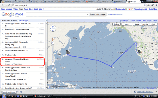 Le mappe di google, il Giappone e la canoa. Ecco i divertenti consigli delle Google Maps ;-)
