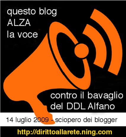 Oggi sciopero contro il DDL Alfano
