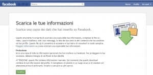 Fare il Download del proprio profilo su Facebook