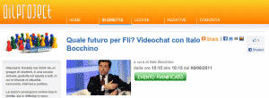 Social Chat su OilProject con Italo Bocchino