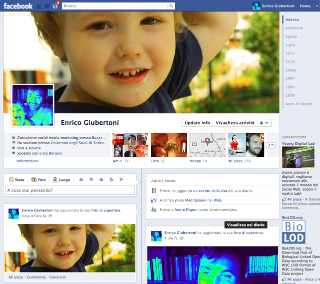 facebook timeline