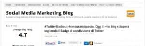 Oggi il mio blog ha tolto il badge di Twitter come forma di sciopero