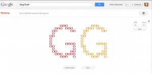 Easter egg di Google: Zerg Rush