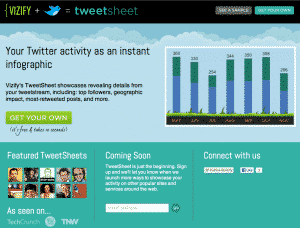 Creare infografiche del tuo twitter account: con Vizify si può in un attimo