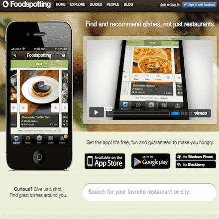 Foodspotting, la SocialFood App che ragiona al contrario, partendo dai cibi e portandoti nei ristoranti che li cucinano