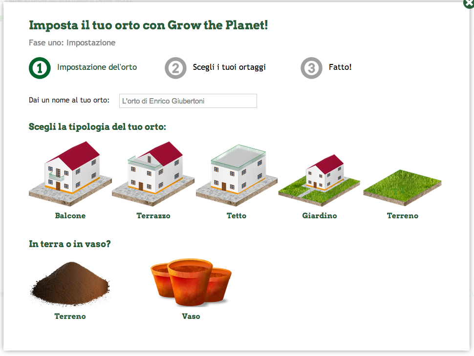 Grow the planet crea orto