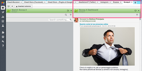 hootsuite scheda scoopit colonne1