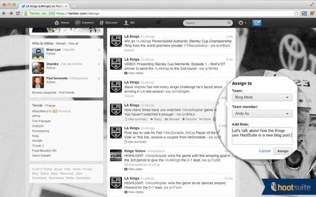 Gestire un Social Media Team con Hootsuite Pro: l