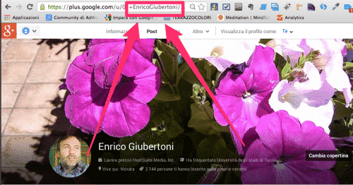 Enrico Giubertoni: Url Profilo Google+