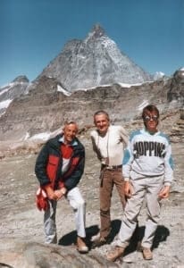 Cesare Giubertoni a sinistra e a destra Enrico Giubertoni a 15 anni d