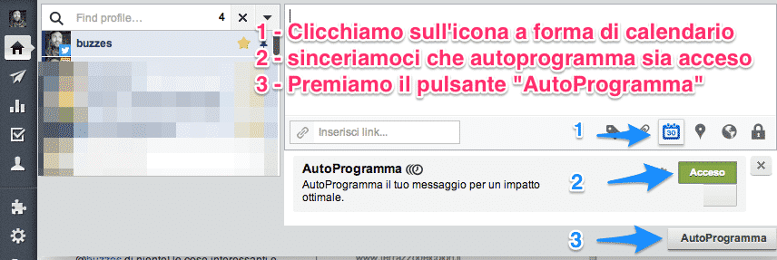 Hootsuite pro: autoprogramma acceso