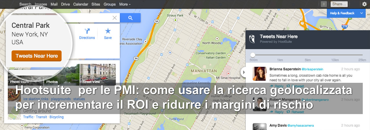 hootsuite per pmi geolocalizzazione