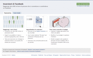 Facebook Ads: ecco la landing page di Facebook sul concorrente AdWords?!?