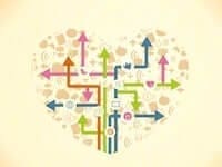 vector heart with social icons MksuoQ8 L