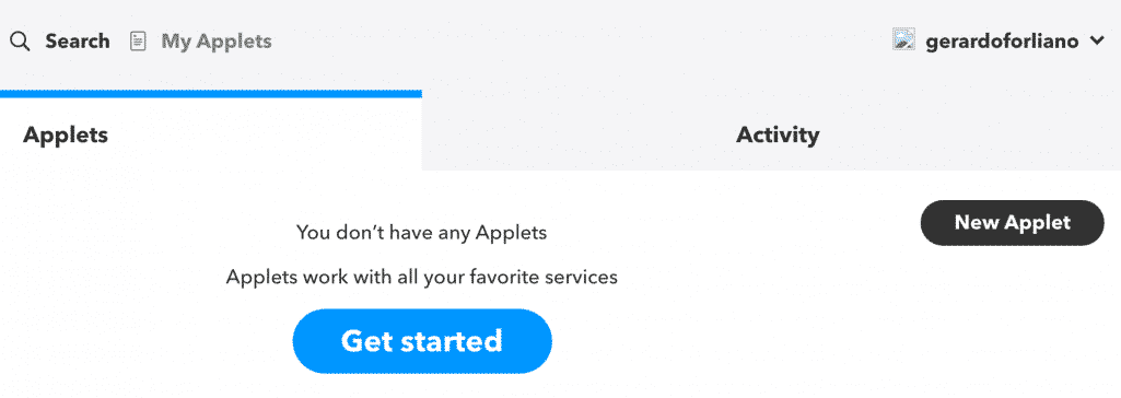 come usare ifttt creare applet