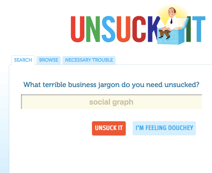 Unsuck it tool per copywriter