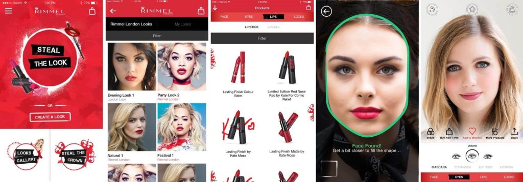 Get the look - Rimmel Augmented Reality App