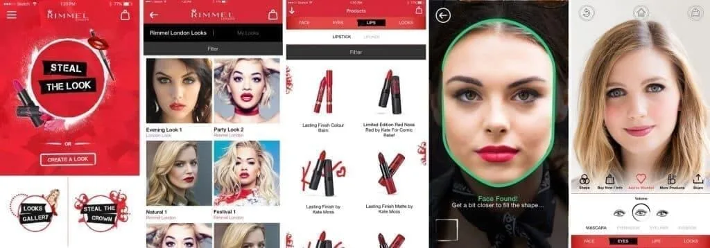 Get the look - Rimmel Augmented Reality App