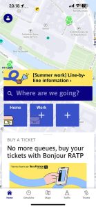 Innovation in public transport: the "Bonjour RAPT" app