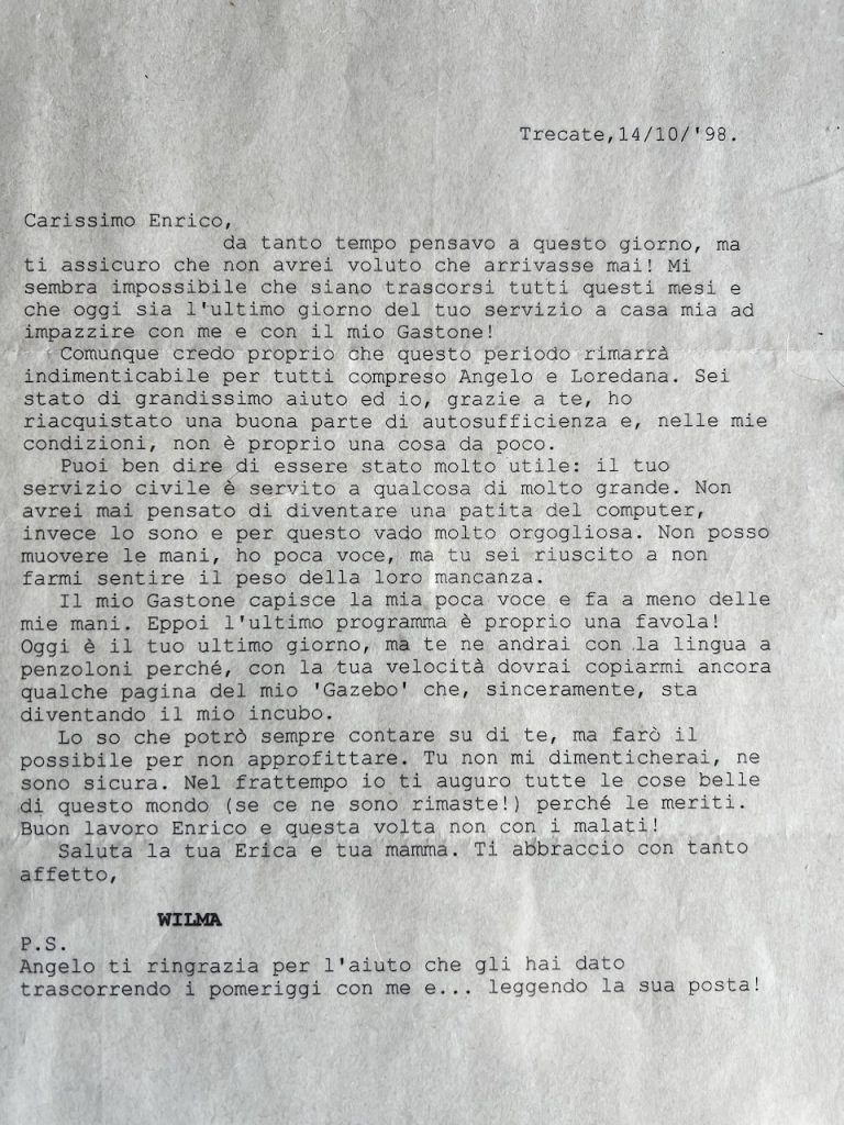 In ricordo di Wilma Minelli Palego