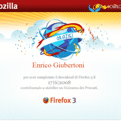 Firefox Download Day: Download Certificate of Enrico Giubertoni Firefox Download Day: Download Certificate of Enrico Giubertoni