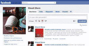 Storia di Facebook: la pagina di Diwali Store di Erica Borgaro