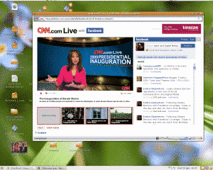L'insediamento di Barack Obama alla Casa Bianca visto e commentato attraverso FaceBook e Live CNN