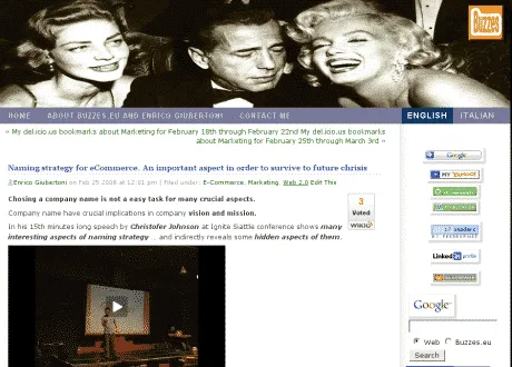 Blog Italiani: Ecoweb diventa Buzzes.eu